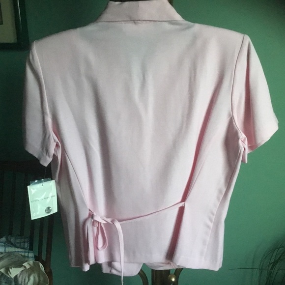 Bundle of 2 Rayon Blouses - Pink & Navy - NWT - Picture 3 of 7